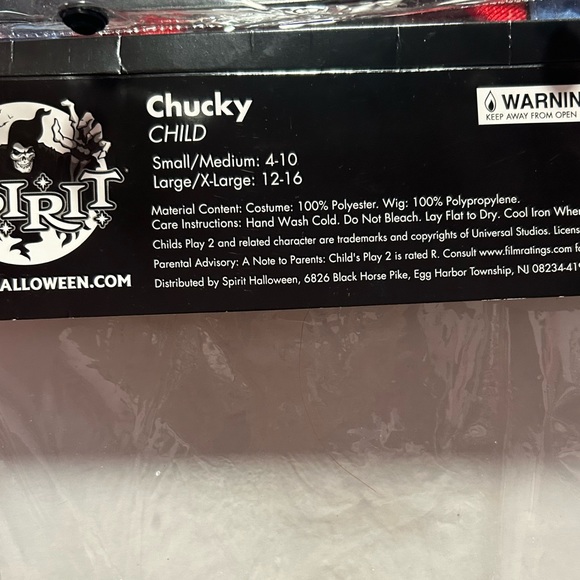 Kids Chucky Child’s Play 2 Costume - Picture 7 of 7